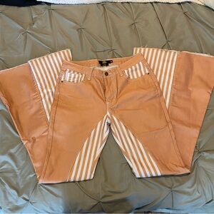 Carnival Stripe High Rise Flare Jeans